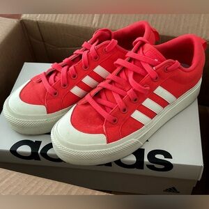 Adidas Bravada 2.0 Platform, Red, Size 7 Women’s